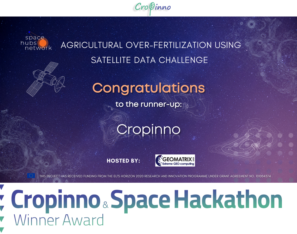Cropinno won SUN's Space Hackathon over-fertilization challenge